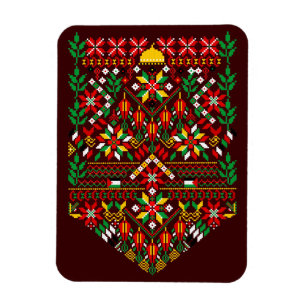 Palestine Tatreez Traditional Embrodery Magnet