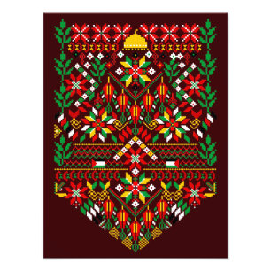 Palestine Tatreez Traditional Embrodery Photo Print