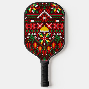 Palestine Tatreez Traditional Embrodery Pickleball Paddle