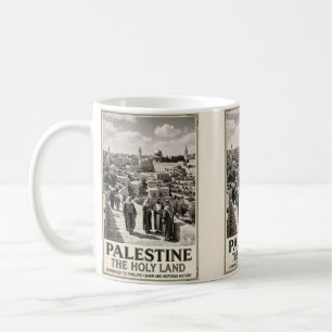 Palestine The Holy Land Vintage Travel Art Coffee Mug