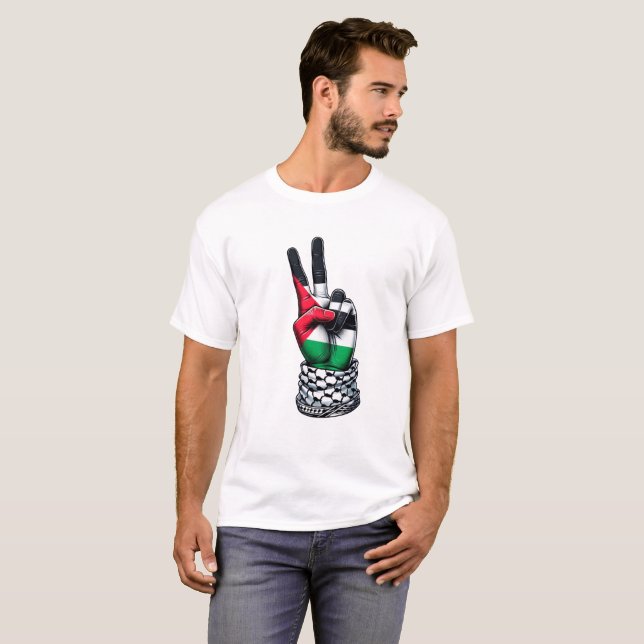 palestine victory hand T-Shirt (Front Full)