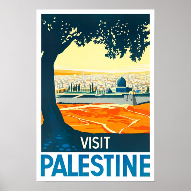Palestine vintage travel poster (Front)