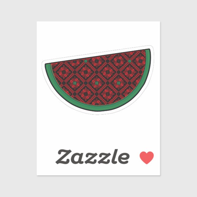Palestine watermelon Embroidery red tatreez  (Sheet)