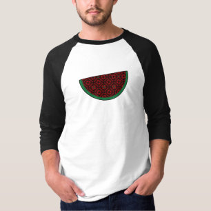 Palestine watermelon Embroidery red tatreez T-Shirt