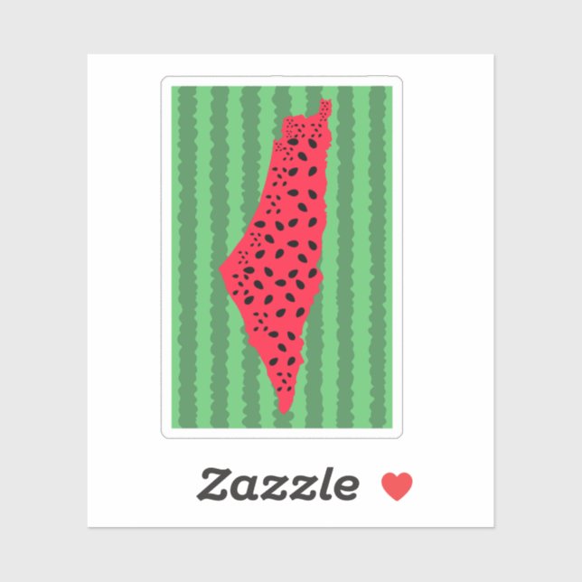 PALESTINE WATERMELON FLAG MAP (Sheet)