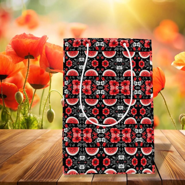 Palestine Watermelon  Medium Gift Bag (Free Palestine Watermelon Gift Bag)