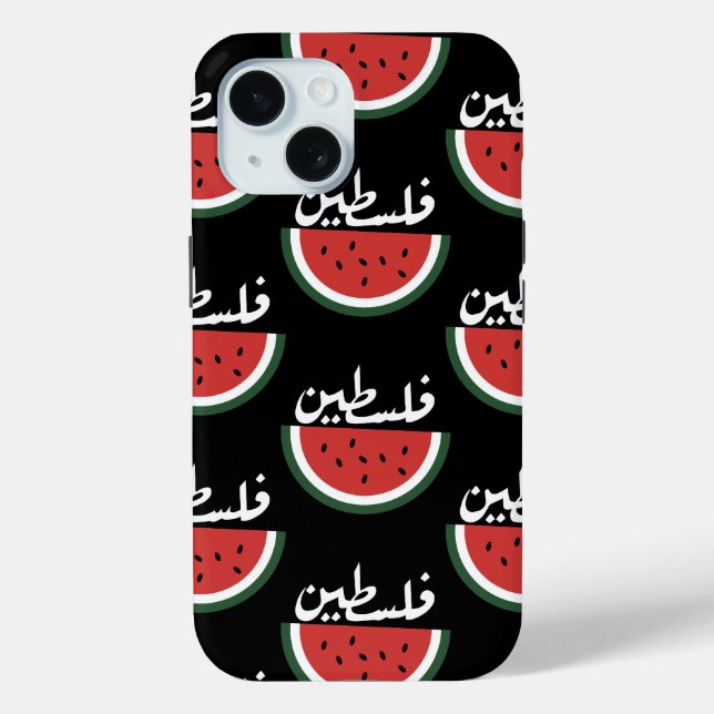Palestine watermelon-Palestine arabic word"فلسطين" Case-Mate iPhone Case (Back)