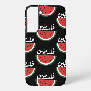 Palestine watermelon-Palestine arabic word"فلسطين" Samsung Galaxy Case
