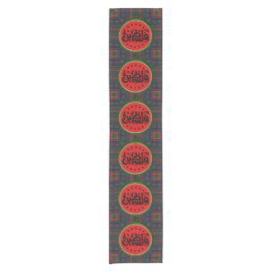 Palestine watermelon-Palestine Arabic word"فلسطين" Short Table Runner