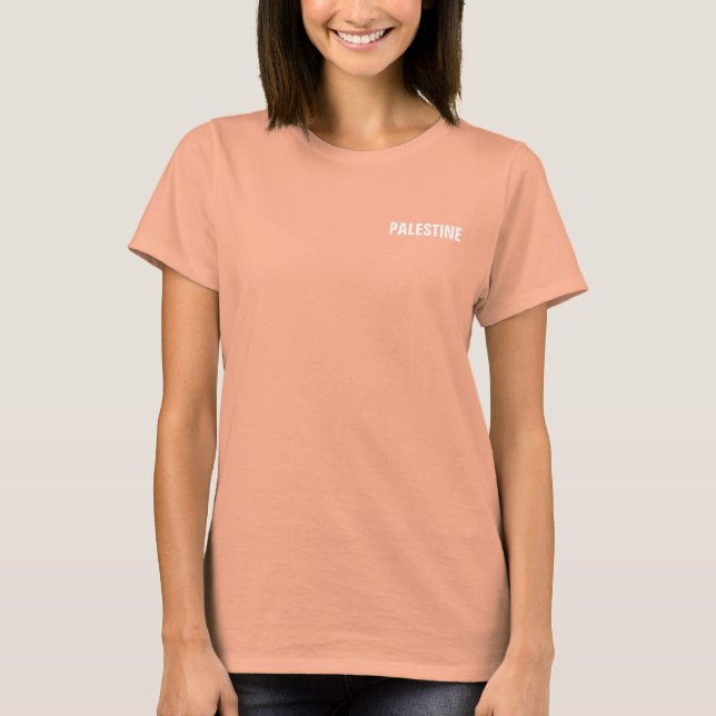 Palestine with short poem T-Shirt (Front)