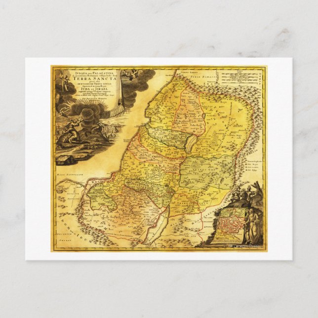 PalestinePanoramic MapPalestine 2 Postcard (Front)