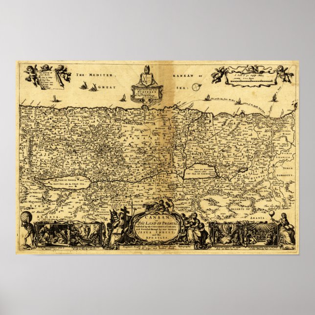 PalestinePanoramic MapPalestine 2 Poster (Front)