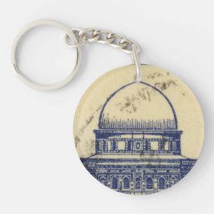 palestinian ancient stamp 1920_  palestine folklor key ring