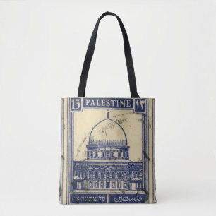 palestinian ancient stamp 1920_ palestine folklor tote bag