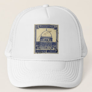 palestinian ancient stamp 1920_  palestine folklor trucker hat