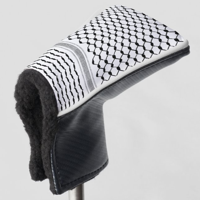 Palestinian Arabic Kufiya Pattern Customised  Golf Head Cover (3/4 Front)