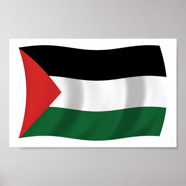 Palestinian Authority Flag Poster Print (Front)