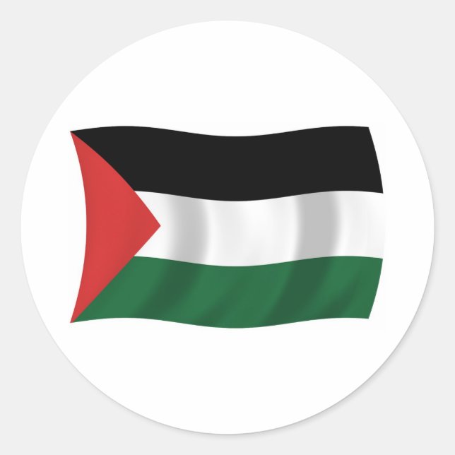 Palestinian Authority Flag Sticker (Front)