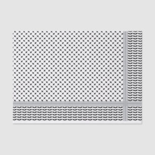 Palestinian Black & White Keffiyeh Tissue Paper