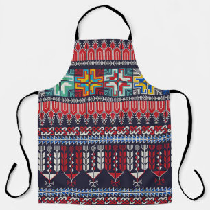 Palestinian Embroidery Motif Pattern. Apron