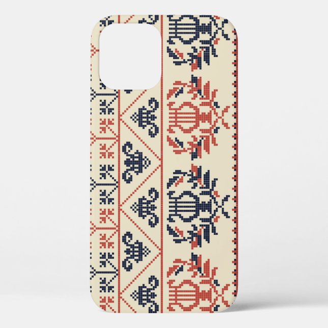 Palestinian embroidery motif, seamless pattern des Case-Mate iPhone case (Back)