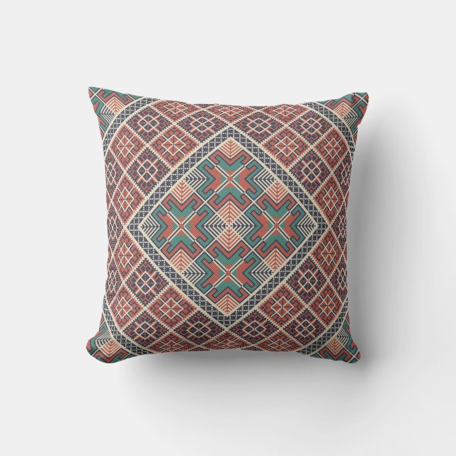 Palestinian embroidery pattern cushion (Front)