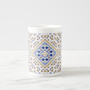 Palestinian Embroidery pattern Printed Design Bone China Mug