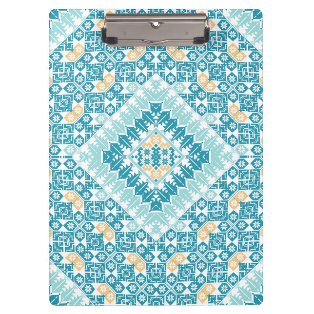 Palestinian Embroidery pattern Printed Design  Clipboard (Front)