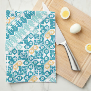 Palestinian Embroidery pattern Printed Design Tea Towel