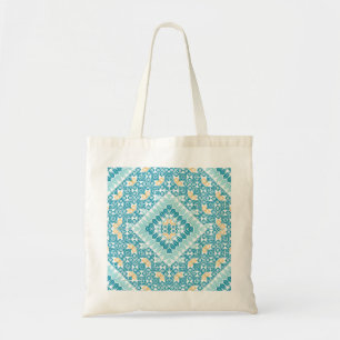 Palestinian Embroidery pattern Printed Design Tote Bag