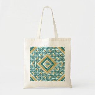 Palestinian Embroidery pattern Printed Design Tote Bag