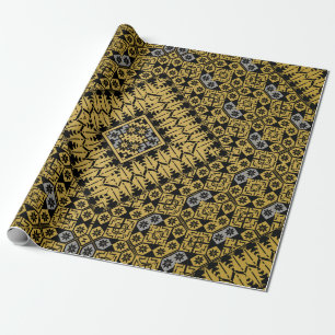 Palestinian Embroidery pattern Printed Design Wrapping Paper
