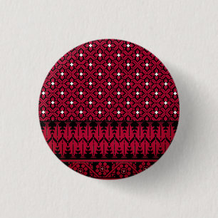 Palestinian Embroidery Tatreez printed design 3 Cm Round Badge
