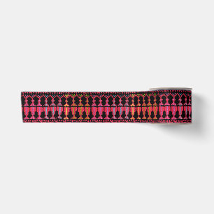Palestinian Embroidery Tatreez printed Design 5 Satin Ribbon