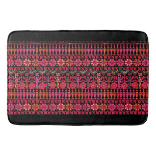 Palestinian Embroidery Tatreez printed Design Bath Mat