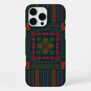 Palestinian Embroidery Tatreez red green 5 Pattern iPhone 16 Pro Max Case