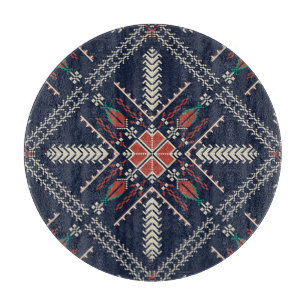 Palestinian Embroidery: Traditional Pattern Design Cutting Board