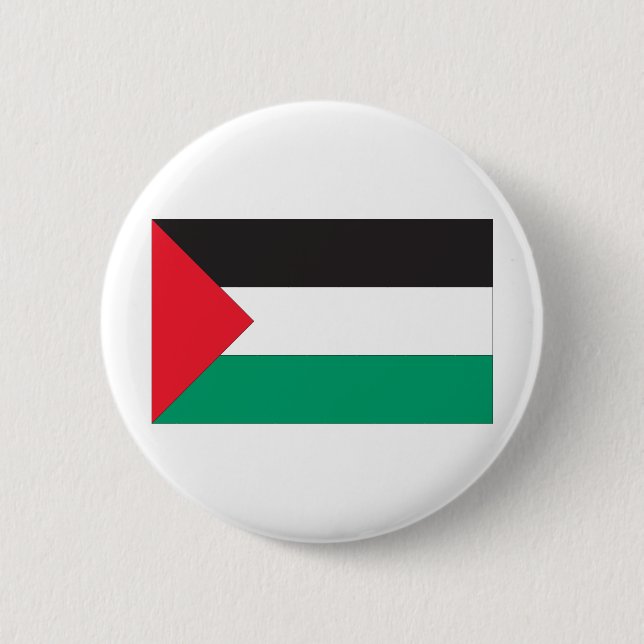 Palestinian Flag 6 Cm Round Badge (Front)