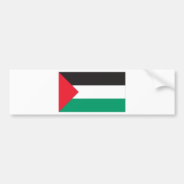 Palestinian Flag Bumper Sticker (Front)