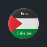 Palestinian flag Free Palestine customised 3 Cm Round Badge<br><div class="desc">Palestinian flag Free Palestine customised</div>
