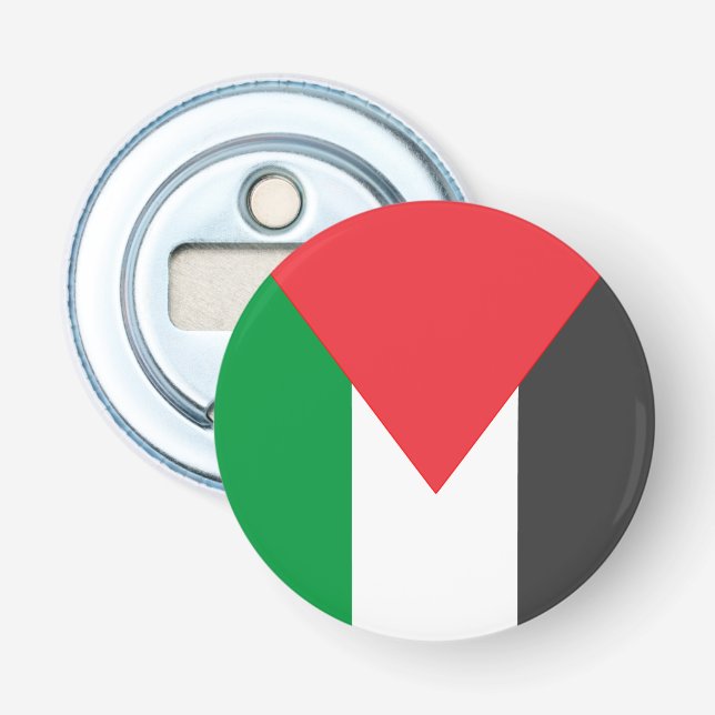 Palestinian flag Free Palestine customised Bottle Opener (Front)