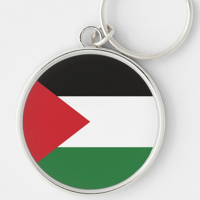 Palestinian flag Free Palestine customised Button Key Ring (Front)