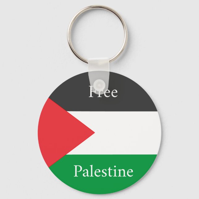 Palestinian flag Free Palestine customised Key Ring (Front)