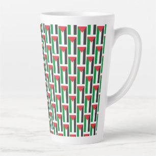 Palestinian flag Free Palestine customised Latte Mug