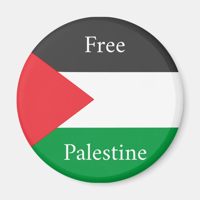 Palestinian flag Free Palestine customised Magnet (Front)