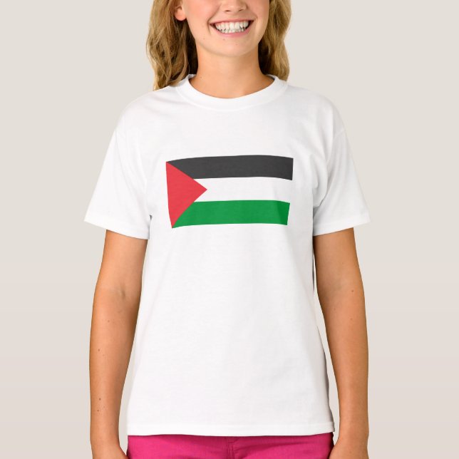 Palestinian flag Free Palestine customised T-Shirt (Front)