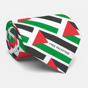 Palestinian flag Free Palestine customised Tie