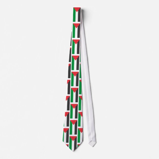 Palestinian flag Free Palestine customised Tie (Front)