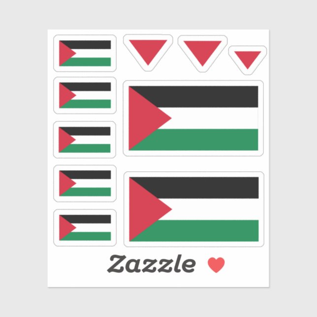 Palestinian Flag #pack3 (ستيكرات علم فلسطين)‎ (Sheet)