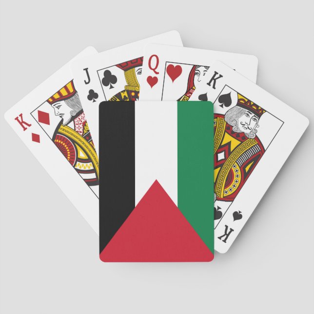 Palestinian Flag (Palestine) Playing Cards (Back)
